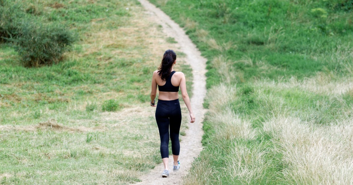 woman walking for exercise